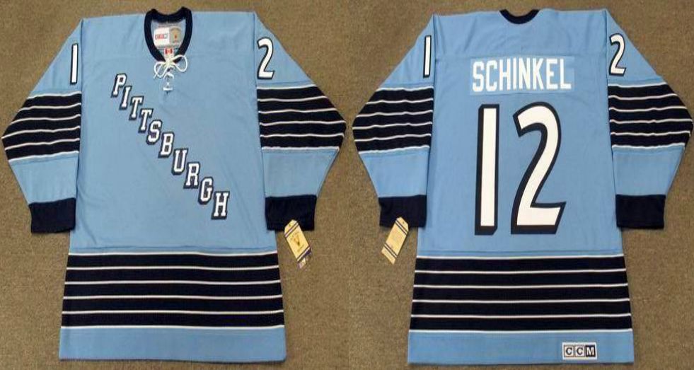 2019 Men Pittsburgh Penguins #12 Schinkel Blue CCM NHL jerseys